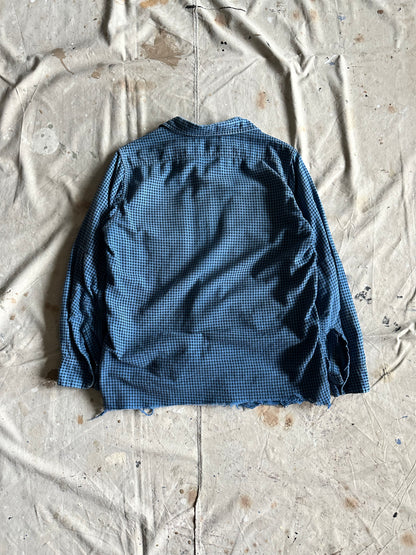 1960s houndstooth cotton button up (20x27)