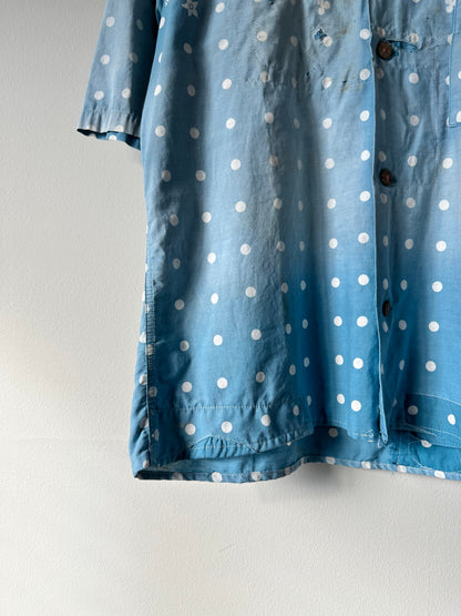 1940s thrashed and repaired hawaiian button up (22x26)