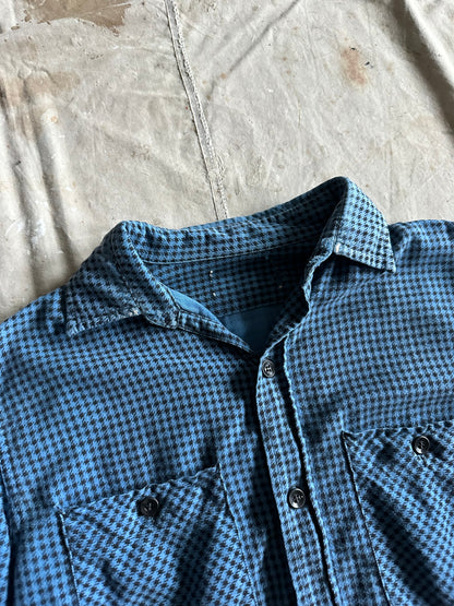 1960s houndstooth cotton button up (20x27)