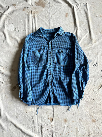 1960s houndstooth cotton button up (20x27)