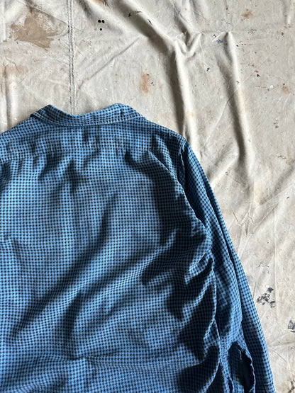 1960s houndstooth cotton button up (20x27)