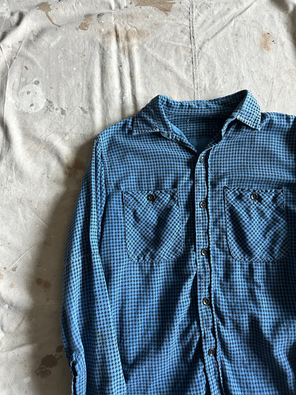 1960s houndstooth cotton button up (20x27)