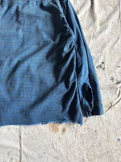 1960s houndstooth cotton button up (20x27)