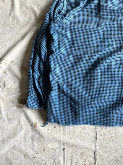 1960s houndstooth cotton button up (20x27)